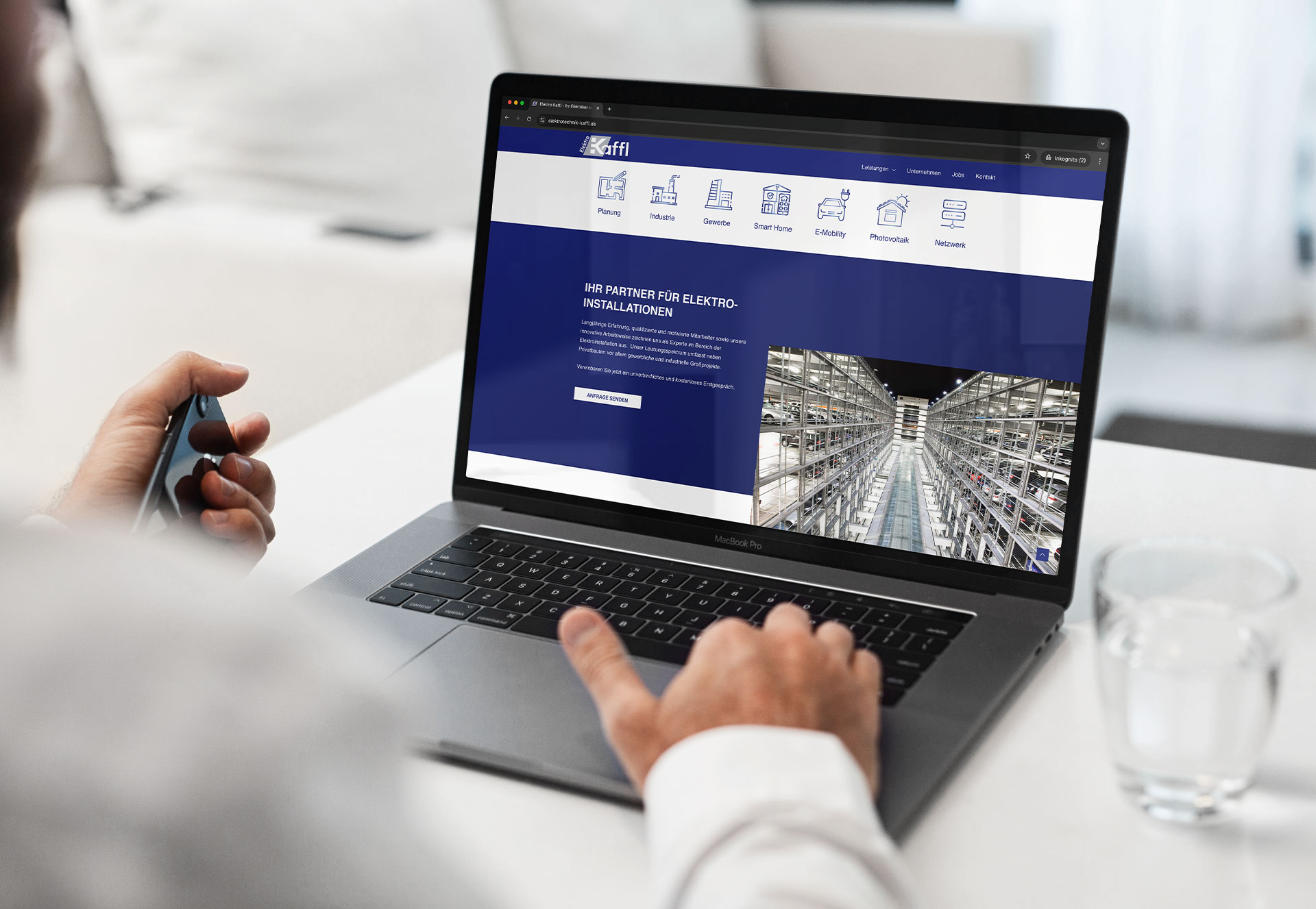 Webdesign Elektro Kaffl - Elektriker